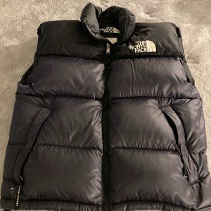The North Face 700 fill Down Vest, Men's Large, deep blue/black